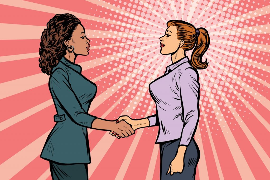 what is an obm-two-businesswomen-shaking-hands