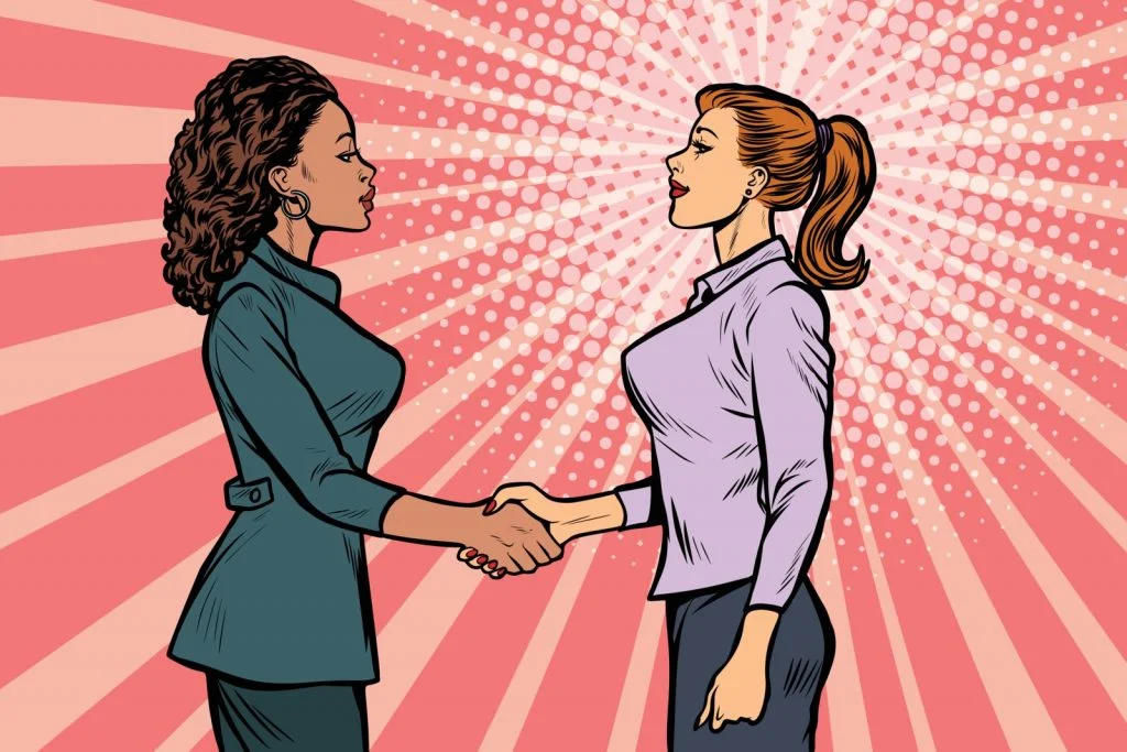 what is an obm-two-businesswomen-shaking-hands